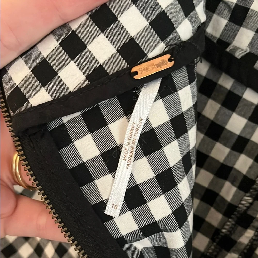 Free People Gingham Mini Skirt - Picture 4 of 4